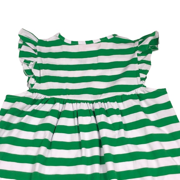 Ruffle Girl Kelly Green & White Striped Top size 16-18 - Picture 4 of 9